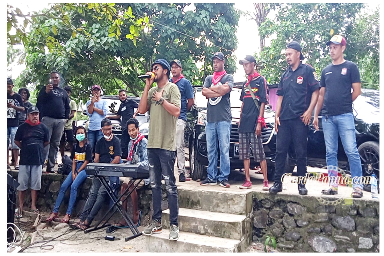 Bersama Artis Maluku Ini, DPD M1R Salam Sarane Papua Barat Galang Dana