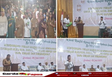 ‘Masjid Tempat Tingkatkan Kualitas Beragama’ Ini Pesan Bupati Teluk Bintuni di Milad III Masjid Agung Akbar Al – Mutaqqin