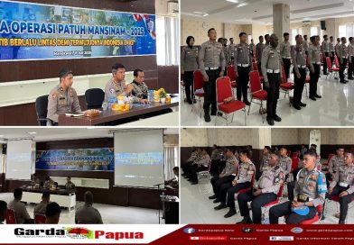 Gelar Latpraops Patuh Mansinam 2025, Polda Pb Siapkan Personel Hadapi Operasi Lalu Lintas