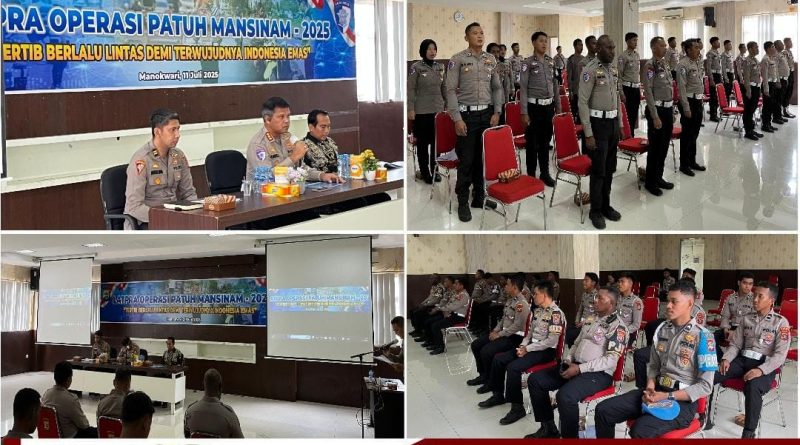 Gelar Latpraops Patuh Mansinam 2025, Polda Pb Siapkan Personel Hadapi Operasi Lalu Lintas