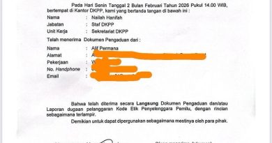 Diduga Ambil Alih Hak Partai, 5 Anggota KPUD Bintuni Dilaporkan ke DKPP
