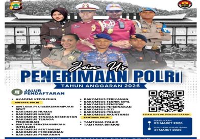 Polda Papua Barat Buka Penerimaan Anggota Polri Tahun 2026, Ini Link Pendaftaran dan Syaratnya !