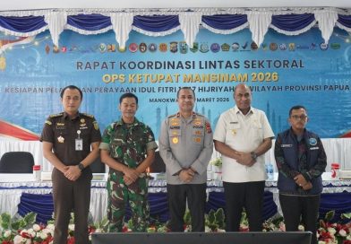 Perkuat Sinergi Operasi Ketupat Mansinam 2026, Polda Papua Barat Gelar Rakor Linsek