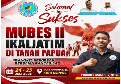 Diminta Jadi Narasumber, Bupati Yohanis Manibuy Dukung dan Apresiasi Pelaksanaan Mubes IKALJATIM
