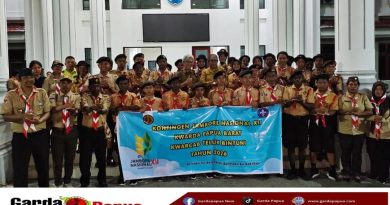 Lepas Kontingen Pramuka Jambore Nasional XII 2026 ke Cibubur, Bupati Dorong Generasi Teluk Bintuni Kreatif dan Siap Menghadapi Tantangan