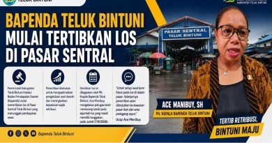 Optimalkan Pengelolaan Aset Daerah, Bapenda Teluk Bintuni Tertibkan Los Pasar Tunggak Sewa