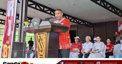 Buka Kick Off Lomba HUT RI Ke-81, Ini Pesan dan Harapan Bupati Teluk Bintuni Yohanis Manibuy !