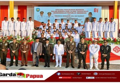 Wabup Joko Lingara Pimpin Penurunan Bendera Tandai Puncak HUT RI ke-81 di Negeri Sisar Matiti Sukses