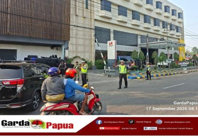 Pantauan Lapangan, Aparat Gabungan Mulai Berjaga di Area Lokasi Musorprovlub KONI Papua Barat